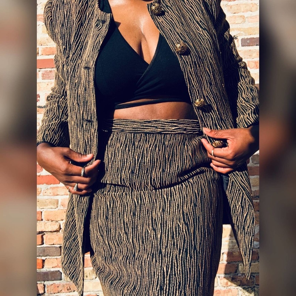 Gold Dress Suit (2pc) Vintage